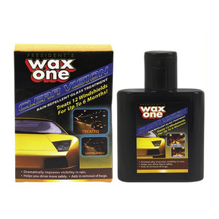 ✨นาทีทอง✨ WAX ONE น้ำยาทำความสะอาดกระจกรถ รุ่น เคลียร์วิชั่น ขนาด 135 มล. สีดำ Auto Care &amp; Detailing