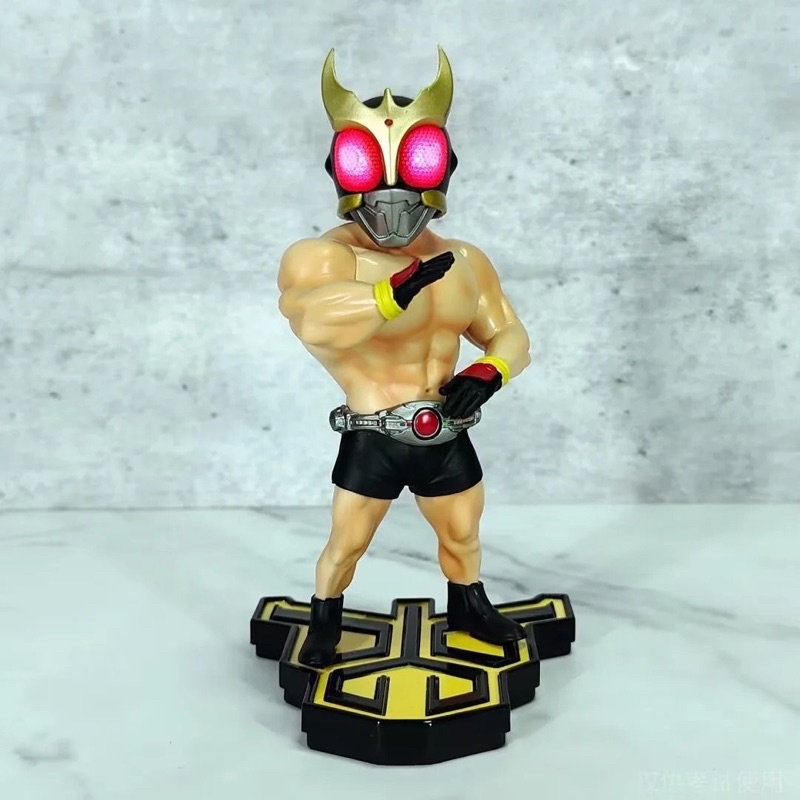 Kamen Rider Kuuga เล่นกล้าม Body Buliding Muscle LED EYEs  PVC Figure 18 cm