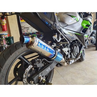 ท่อninja400 ท่อแต่งทรงยาว ท่อครบชุด
