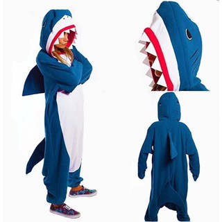 ชุดนอนคอสเพลย์สัตว์ปลาฉลาม Pijama