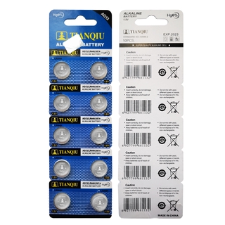 Button Battery LR44Hปุ่มอิเล็กทรอนิกส์1.5Vแบตเตอรี่10ชิ้นAG13/SR44 ปุ่มแบตเตอรี่ tdbH BM IN