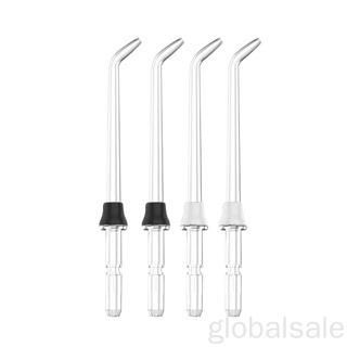 [Globalsale] 4pcs Water Flosser Tip Water Toothbrush Refill Head Replacement for Waterpik, 2pcs Black, 2pcs White