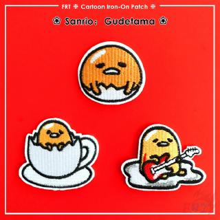 Sanrio:Gudetama - Series 02 แผ่นแพทช์เหล็กลายการ์ตูน Diy สําหรับติดตกแต่งเสื้อผ้า 1ชิ้น