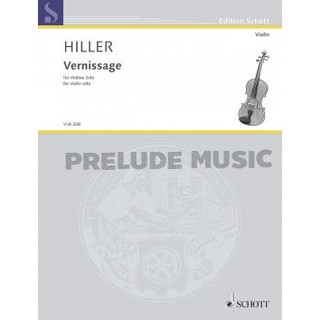 (โค้ดINCSM2Lลด70฿) (Sale) Hiller: Vernissage for Violin Solo (VLB208)