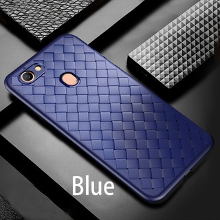 Casing OPPO Reno 2Z 2F A3S A5s F9 F11 R17 Pro A5 A9 2020 R15X F7 A1K Realme C2 F5 Plus A73 A59 A71 Woven Soft Phone Case