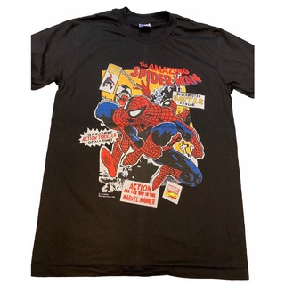 เสื้อยืด ลายการ์ตูน SPIDRR-MAN สไตล์วินเทจ เสื้อยืดผู้ชาย