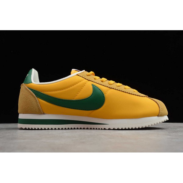 new}Readystock Nike Cortez Nylon Oregon Yellow/Gorge Green 876873-700 Men's Sports Running SbnD |