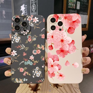 เคสโทรศัพท์มือถือ ขอบสี่เหลี่ยม ลายดอกไม้ สําหรับ Infinix Hot 12i 10S 11 10 Play 11S 10i Smart 6 HD X6511 X657B X6512 Note 12 G96