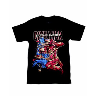 เสื้อยืดลาย CAP VS Stark Graphic Screen