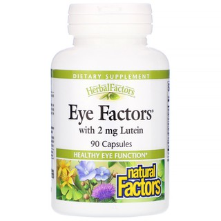 พร้อมส่ง🌟 บำรุงตา Natural Factors, Eye Factors with 2 mg Lutein 90 แคปซูล