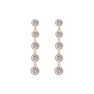 ต่างหู Micro Inlaid Zircon Earrings 925 Silver