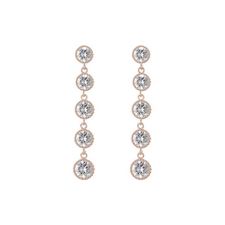 ต่างหู Micro Inlaid Zircon Earrings 925 Silver