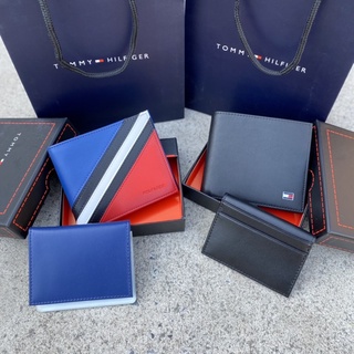 พร้อมส่ง⚡️กระเป๋าสตางค์ผู้ชาย TOMMY HILFIGER แท้💯 กระเป๋าสตางค์ใบสั้น