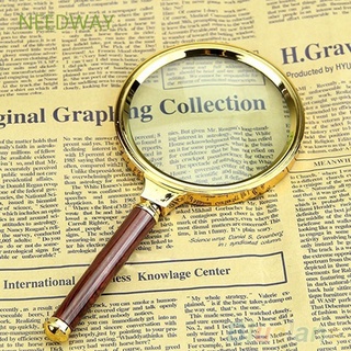 NEEDWAY Useful Magnifying Glass 10X Loupe Magnifier Portable Science Tool Loupe Jewelry Handheld Easy To Use Reading Newspaper