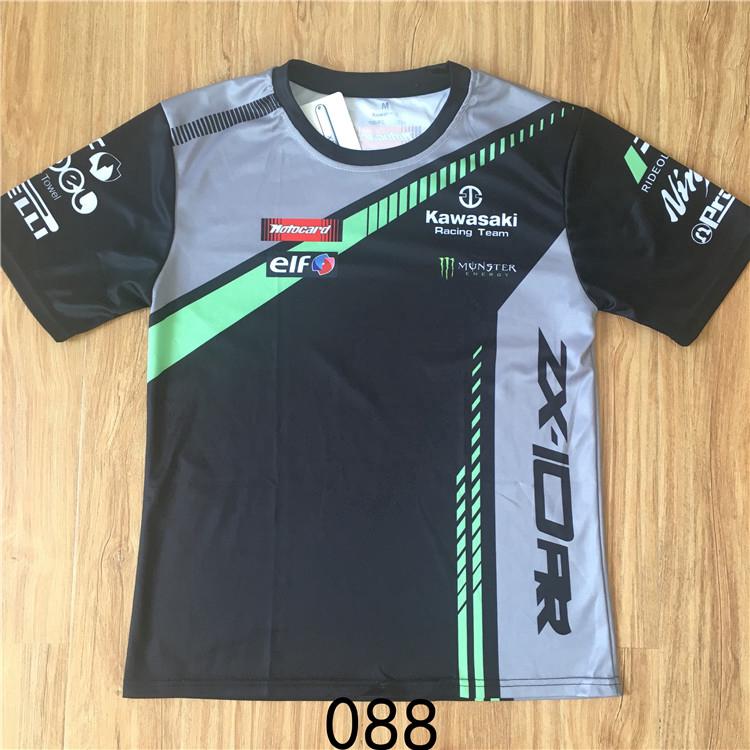 เสื้อยืดแขนสั้นแบบแห้งเร็ว moto gp kawasaki