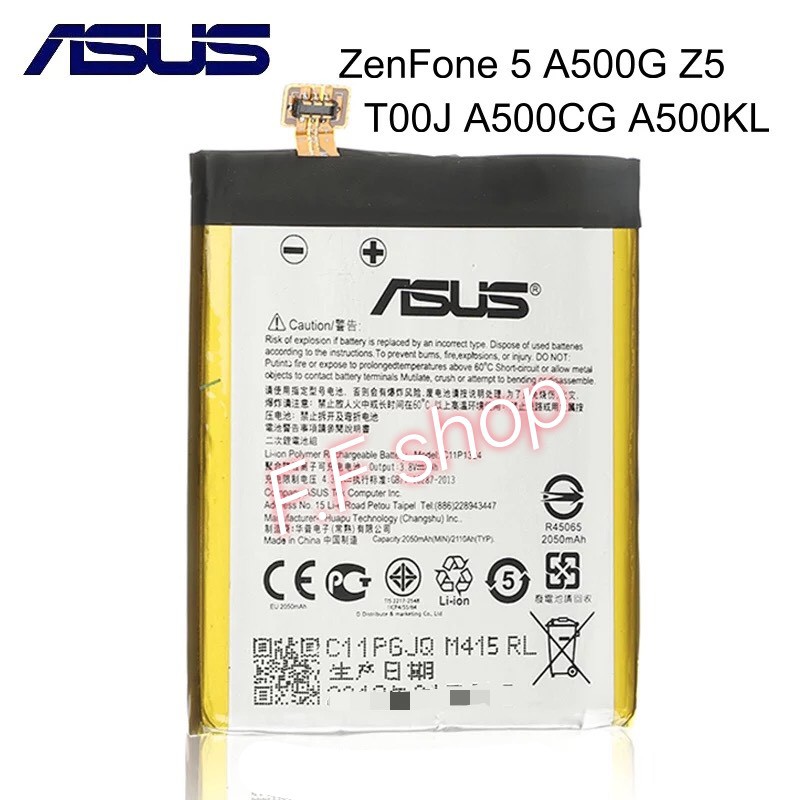 แบตเตอรี่ Asus Zenfone 5 A500CG T00J T00F C11P1324 2050mAh ประกันนาน 3 เดือน