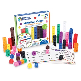 L4K : Learning Resources : MATHLINK Cubes Elementary Math Activity : ลูกบาศก์ ระดับประถม : 7-12 ปี : พร้อมส่ง!