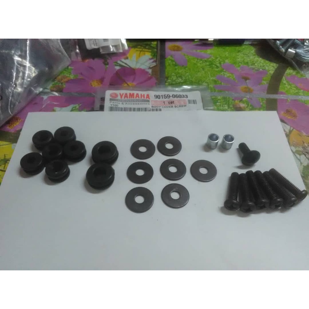 Y100 HANDLE COVER SCREW, BODY SCREW, LEG SHIELD BUSH