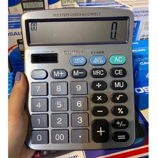 [แถมถ่าน] เครื่องคิดเลข CT-990 12หลัก ใส่ถ่าน+พลังงานแสงอาทิตย์