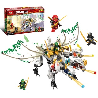 ProudNada Toys ของเล่นเด็ก ตัวต่อ นินจา มังกร LEDUO NINJASH 755 PCS NO.76023