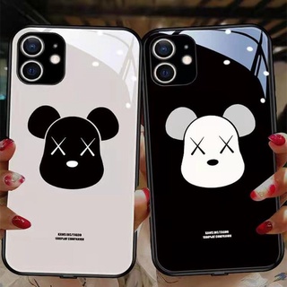 เคสไอโฟน 13 pro max High-end หรูหราแก้วหมี Apple iPhone 12 PRO MAX โทรศัพท์มือถือเคส iPhone11max เคสแก้ว iPhone13pro ผู้ชายและผู้หญิง xsmax