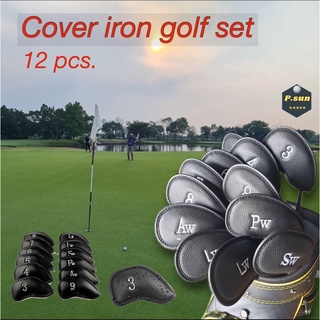 ปลอกครอบหัวไม้กอล์ฟชุดเหล็ก cover iron golf 12 pcs./pack #3-Lw