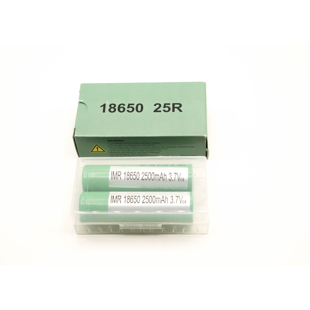 แบตเตอร์รี่ 18650 Li-ion 2,500mAh  Charge: 1.25A, 4.20V,CCCV 125mA cut-off, Discharge: 0.2C, 2.5V di
