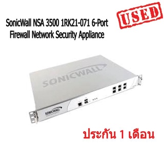 ไฟร์วอลล์ เน็ตเวิร์ก SonicWall NSA 3500 1RK21-071 6-Port Firewall Network Security Appliance