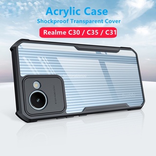 เคสโทรศัพท์อะคริลิค TPU ใส กันกระแทก สําหรับ Realme C30 C35 C31 C 35 C 31 C 30 RealmeC30 RealmeC35 RealmeC31