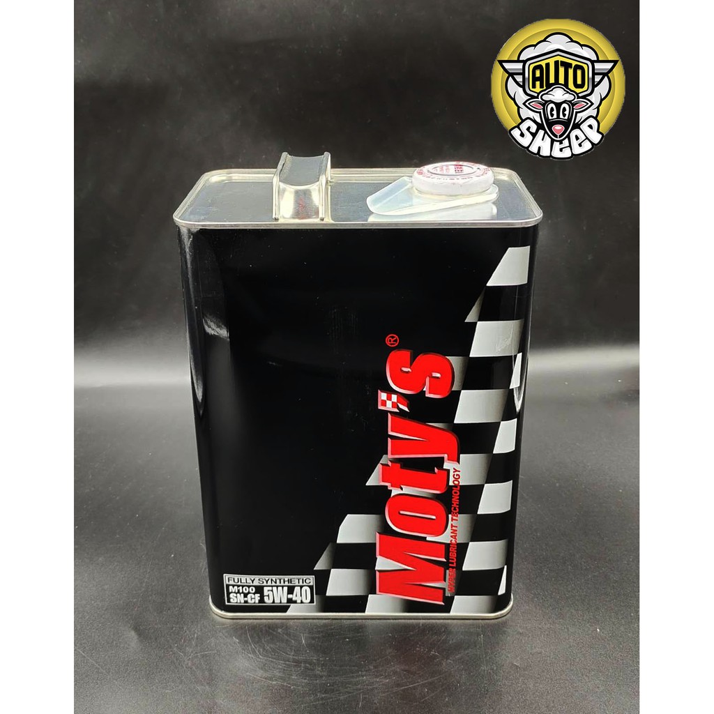 น้ำมันเครื่อง MOTY'S M100 5W40 Fully Synthetic ขนาด 4 ลิตร (น้ำมันเครื่องรถยนต์สังเคราะห์100% AUTOSh