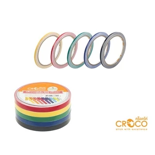 CROCO สติ๊กเกอร์ตีเส้น สีธรรมดา ขอบตรง