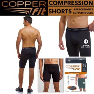 Copper Fit Compression Shorts กางเกงออกกำลังกาย ผ้ายืดสเปนเนส เนื้อผ้าเย็นพิเศษ