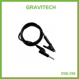 [Gravitechthai]4mm Banana to Alligator Clip Jack Cable 1 Meter - Black