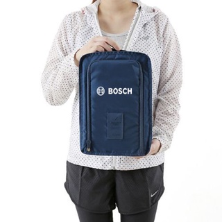 Bosch กระเป๋าใส่รองเท้า สำหรับนักเดินทาง (พับเก็บได้เล็ก) ยี่ห้อ TRAVEL มีช่องเก็บของ Shoes Pouch V.3 ทรงไม่แข็ง