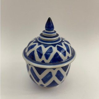 ICONCRAFT THANIYA - Ceramic Candle Chada Royal Blue Lavender