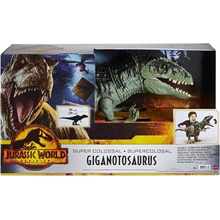 Mattel Jurassic World Super Colossal Giant Dino Giganotosaurus (GWD68) ของเล่นแอ็กชั่นฟิกเกอร์ไดโนเสาร์ จิแกนโนโตซอรัส