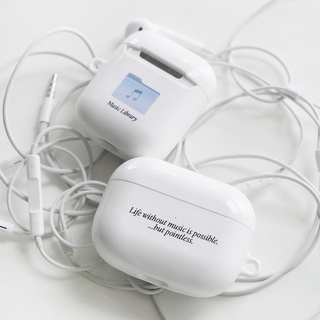 [พร้อมส่ง]Music Library AirPods Case(1/2,3,Pro) เคสหูฟัง เคสแอร์พอด