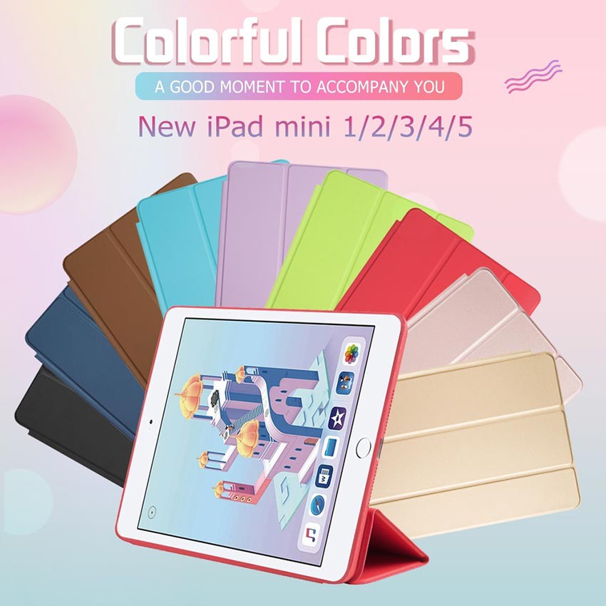 เคส Ipad mini5 gen5 ฝาพับ smart cover มีช่องใส่ปากกา ใส่ปากกาได้ เบา