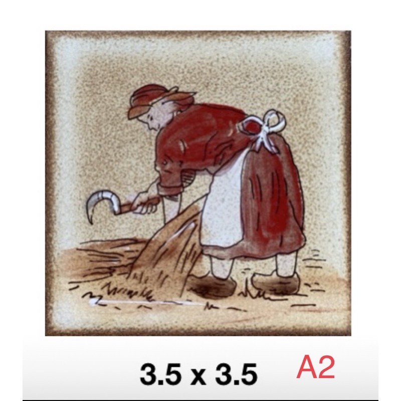 Mosaic กระเบื้องโมเสค เพ้นท์ลาย ขนาด 3.5*3.5นิ้ว
