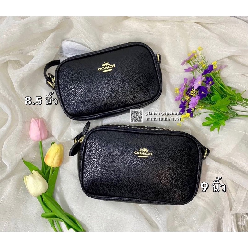 หนังแท้💯🎖CROSSBODY 2 zip สะพายข้าง2ซิป C Coach ทรงกล่อง โค้ช2ซิป กระเป๋าโค้ช รหัส T2