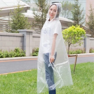 เสื้อกันฝนใส แบบพกพา ฟรีไซค์ เนื้อเหนียวทนทาน ง่านต่อการใช้งาน