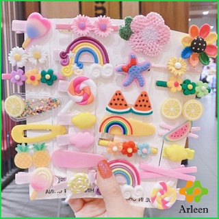 Arleen กิ๊ฟน่ารัก กิ๊ฟสไตล์เกาหลี กิ๊ฟเซ็ท14 ชิ้น  กิ๊บสีลูกกวาด Childrens hairpin