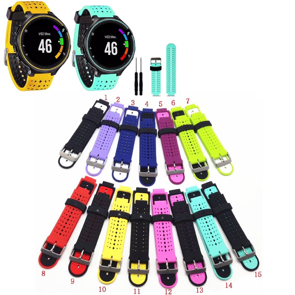 สายนาฬิกาซิลิโคน สำหรับ Garmin 230 235 220 620 630 735