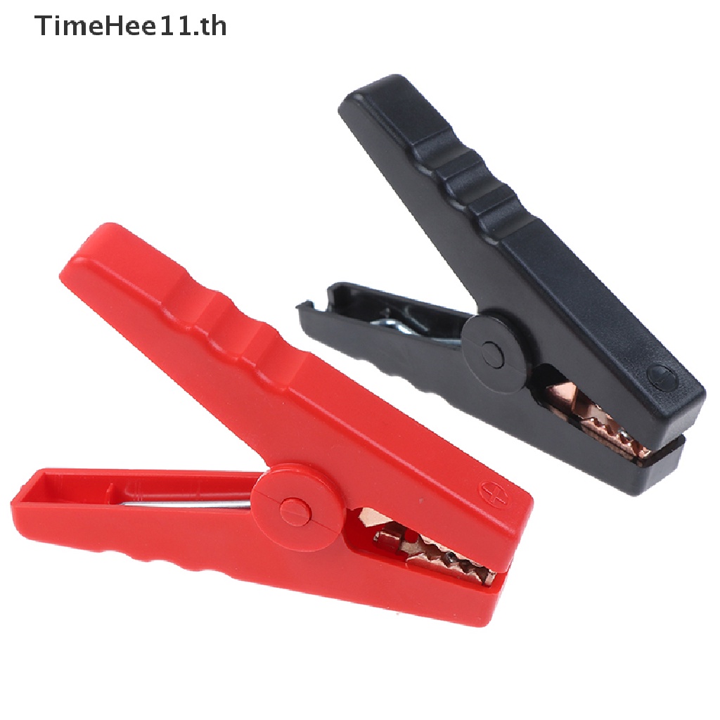 【TimeHee11】 2Pcs large 100a crocodile alligator clips car battery chargers insulated clamp
 【TH】 - รูปที่ 6