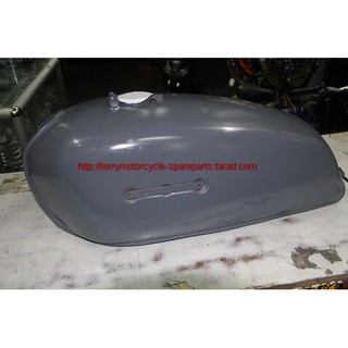 ถังน้ำมัน Yamaha RX100 RX125 Fuel tank สีพื้นเทา นำไปทำสีต่อ ของใหม่ Firstmotorshop เก็บเงินปลายทางได้