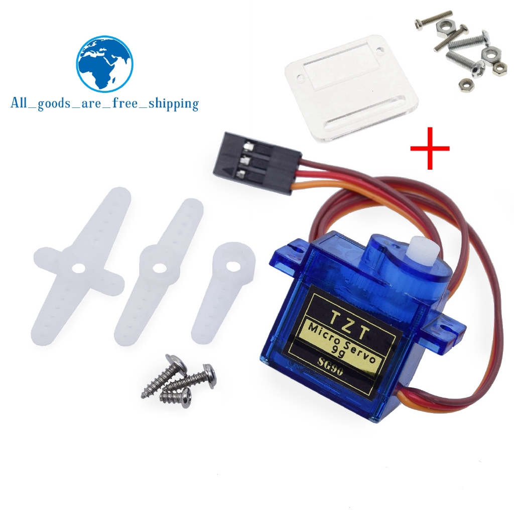 อย่างเป็นทางการสมาร์ทอิเล็กทรอนิกส์ RC Mini Micro 9g 1.6KG Servo SG90 สําหรับ RC 250 450 เฮลิคอปเตอร์เครื่องบินรถเรือสําหรับ Arduino DIY