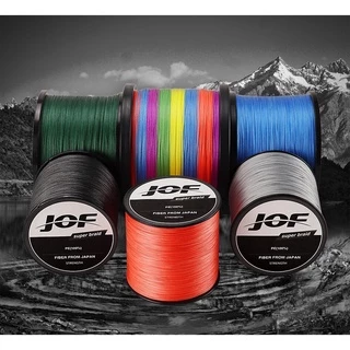 Jof สายเอ็นตกปลา PE แบบถัก 500 ม. 0.10 มม.-0.50 มม. 8LB-80LB 4 เส้น