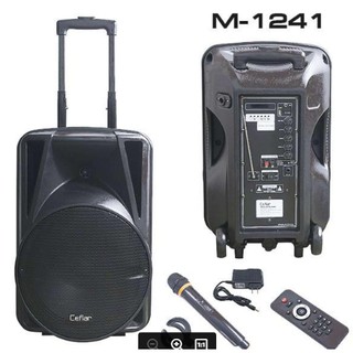 Ceflar ลำโพง (M-1241) Black +USB,BLUETOOTH