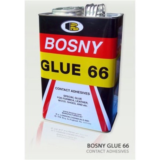 กาวยาง "Bosny" ขนาด 3 ลิตร ติดงานไม้ หนังสัตว์ หนังเทียม PVC ผ้า โฟร์ไมก้า กาวยาง อเนกประสงค์