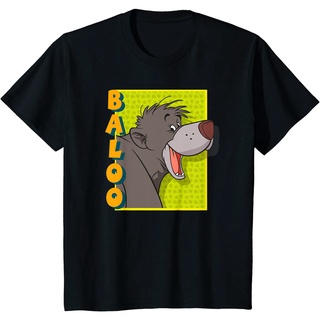 เสื้อยืดผ้าฝ้ายพรีเมี่ยม เสื้อยืด พิมพ์ลาย Disney The Jungle Book Baloo